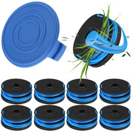 Kaberalty KST-120X String Trimmer Replacement Line 20ft 0.065" Compatible with Kobalt 40V KST120X-06 KST2040-06 KDLA 3040-03 String Trimmer (8 Spool+2 Cap)