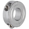 Climax Metal 2C-062-S T303 Stainless Steel Two-Piece Clamping Collar, 5/8"