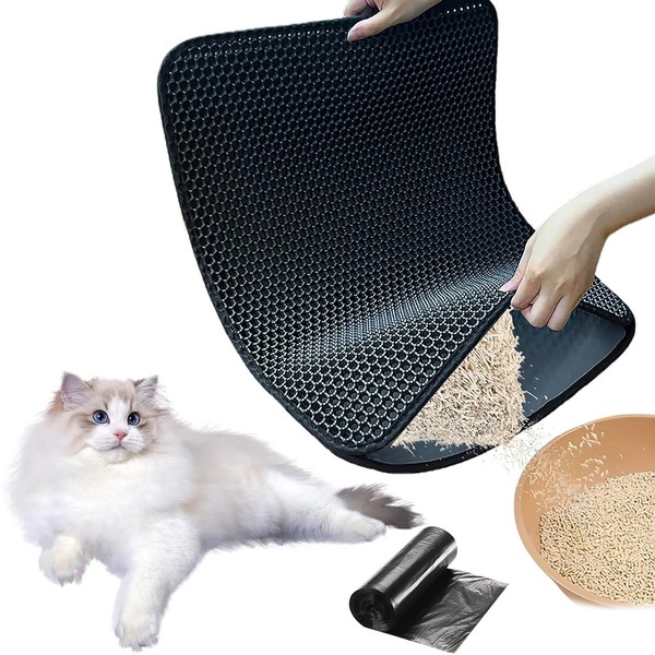 Cat Litter Tray Mat, 60 x 90 cm Cat Mat,