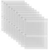 10 Sheets Binder Pockets Inserts with Two Pockets A4 Size