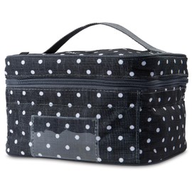 PackIt Freezable Bottle Cooler for Breastmilk and Formula, Polka Dots, Built with EcoFreeze Technology, Collapsible, Reusable, Zip Closure and Top Handle, Fits up to four, 5 oz Bottles
