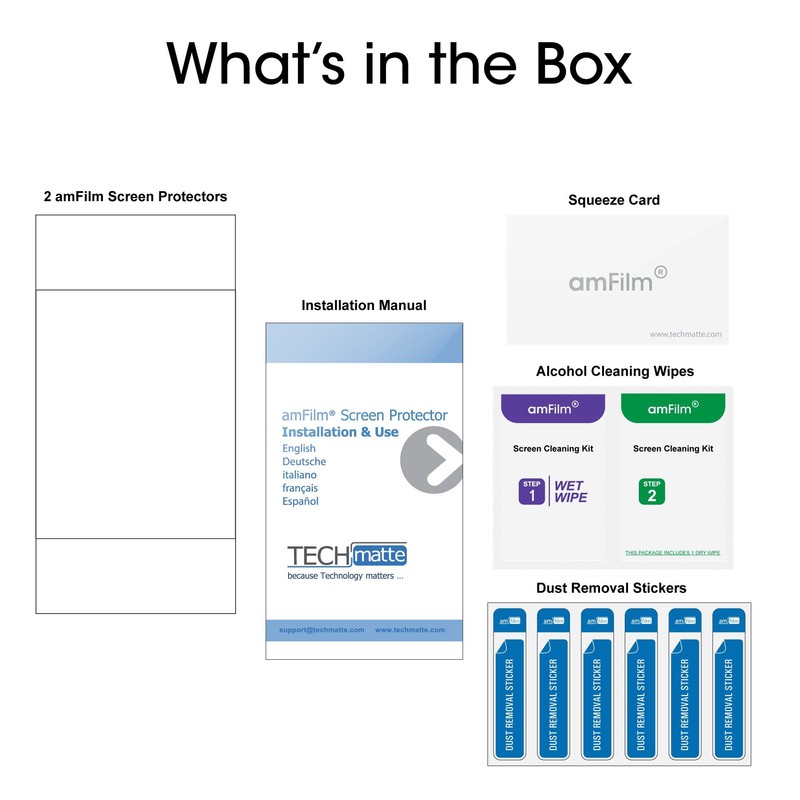 amFilm Glass Screen Protector for Razer Phone 2, Razer Phone