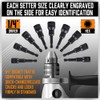 12-Piece Magnetic Nut Driver Set - Premium Impact Power Hex