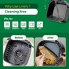 Air Fryer Disposable Paper Liner for Ninja Air Fryer,7.9 Inch