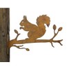 Garden Stake Tree Stake Metal Rusty Garden Decoration Patina Squirrel