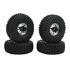 4PCS 1.9in Wheel Tires with 10 Holes Hub Uneven Gravel