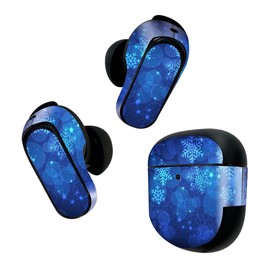 Bose QuietComfort Earbuds II Skin Sticker for Bose Earbud 2 3 Body 1 Set Protective Film Decor Snowflake Blue 001275