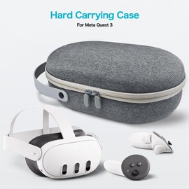 AWINNER Compatible for Meta Quest3 Hard Carrying Case, VR Headset Accessories,Ultra-Sleek Design for Travel