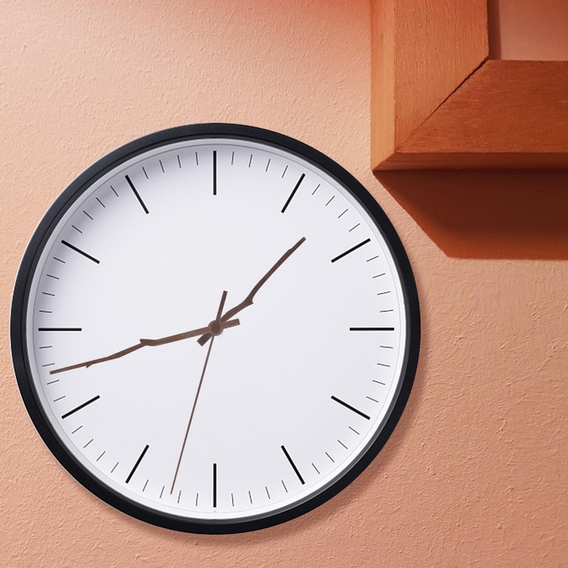 Uonlytech 5 Sets Clock Hands Clocks Wood Personality Black Walnut