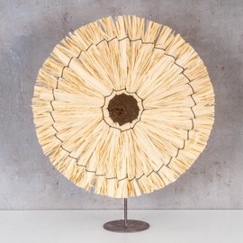 levandeo Boho Table Decoration Sun Height 36 cm Decorative Stand Raffia Natural Decoration Straw Boho Style Bohochic