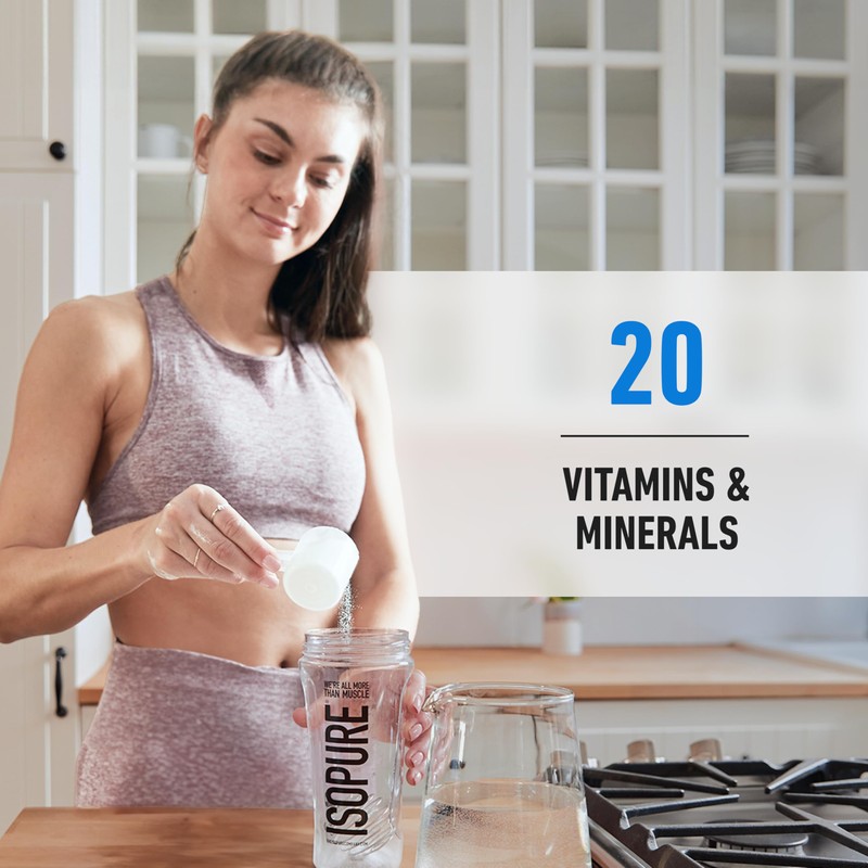 Isopure Zero Carb 100% Pure Whey Isolate Protein Powder, Lactose