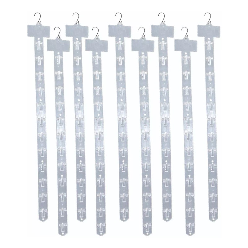 Exhivit Tira De Impulso Plastica Exhibidor C/gancho Metalico 20p Kit