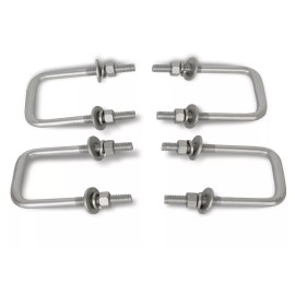 espeedpro21 4 Boat Trailer U-Bolts Hot Dipped Galvanized Sq. U -bolt 1/2"x 2 1/8 "x 6 3/4"