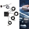 HID Strobe Bulbs, 80W Hideaway Strobe Lights Kit with 4