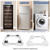 Adjustable Appliance Rollers Heavy Duty, Mobile Mini Fridge Stand Washer