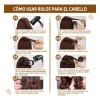 60 Tubos Para Rizar Cabello Abrazadera Plástica Para Cabello