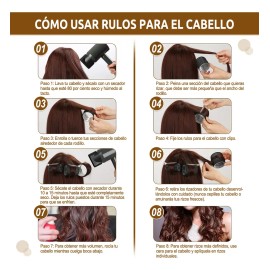 60 Tubos Para Rizar Cabello Abrazadera Plástica Para Cabello
