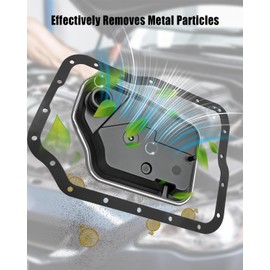 AUGREX 4F27E Transmission Shift Solenoid Filter Kit Fit for Ford Focus Transit Connect Mazda 3 5 6 Protege 1999-2013, Replace XS4Z7A098AB FN01-21-500 4F27E