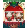 qiqee Christmas Cupcake Boxes Individual 100pcs Auto-Popup 3.5" x 3.5"