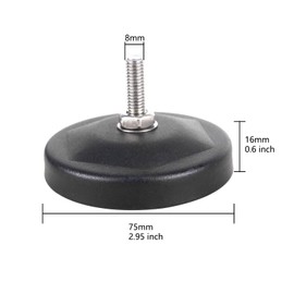 RIGIDON 2 x 75 mm LED Work Light Bar Holder, Universal Magnetic Car Roof Mount, Strong Magnetic Work Light Holder for Off-Road Car, ATV, Truck, Car, (Model A)