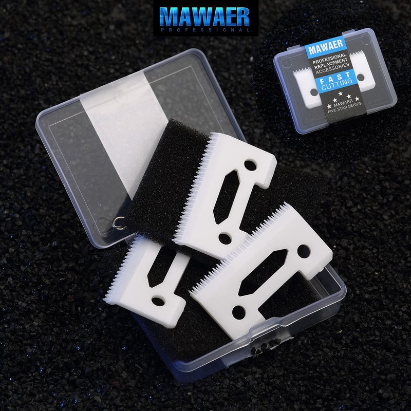 MAWAER Upgraded Universally Ceramic Stagger Tooth Blade for WAHL Hair