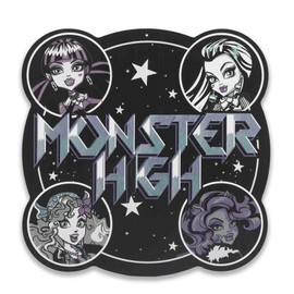 Monster High Characters Metal Wall Decor - Fun Monster High Sign for Bedroom or Movie Room