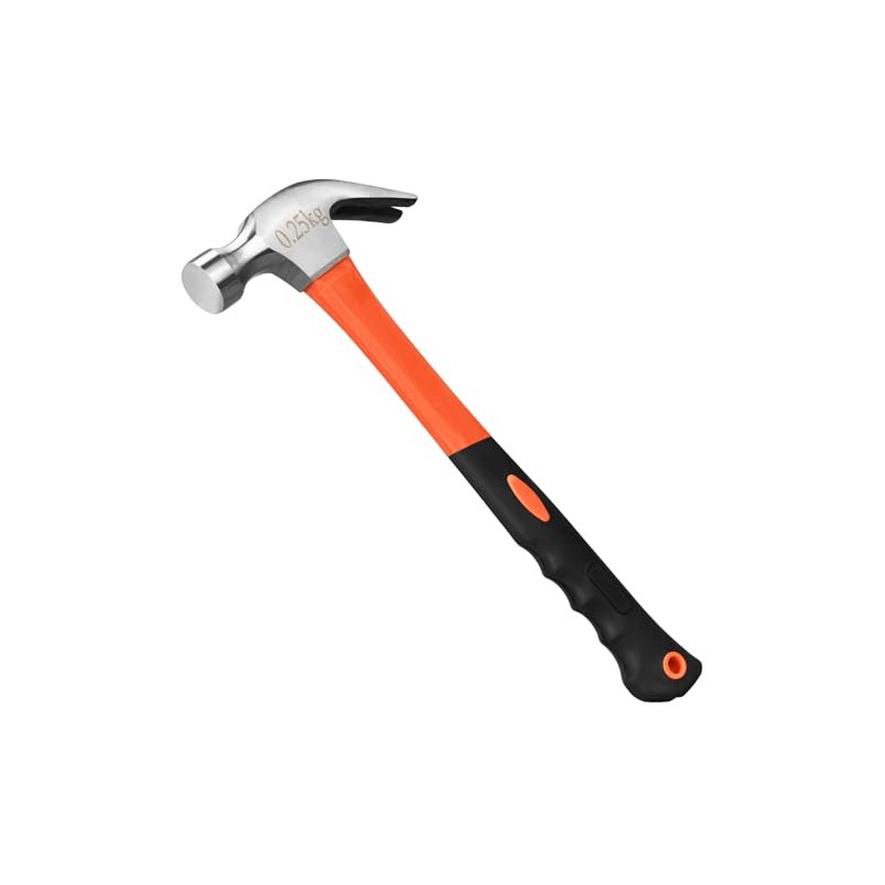 8/16/24oz Straight Rip Fiberglass General Purpose Claw Hammer, with Smooth