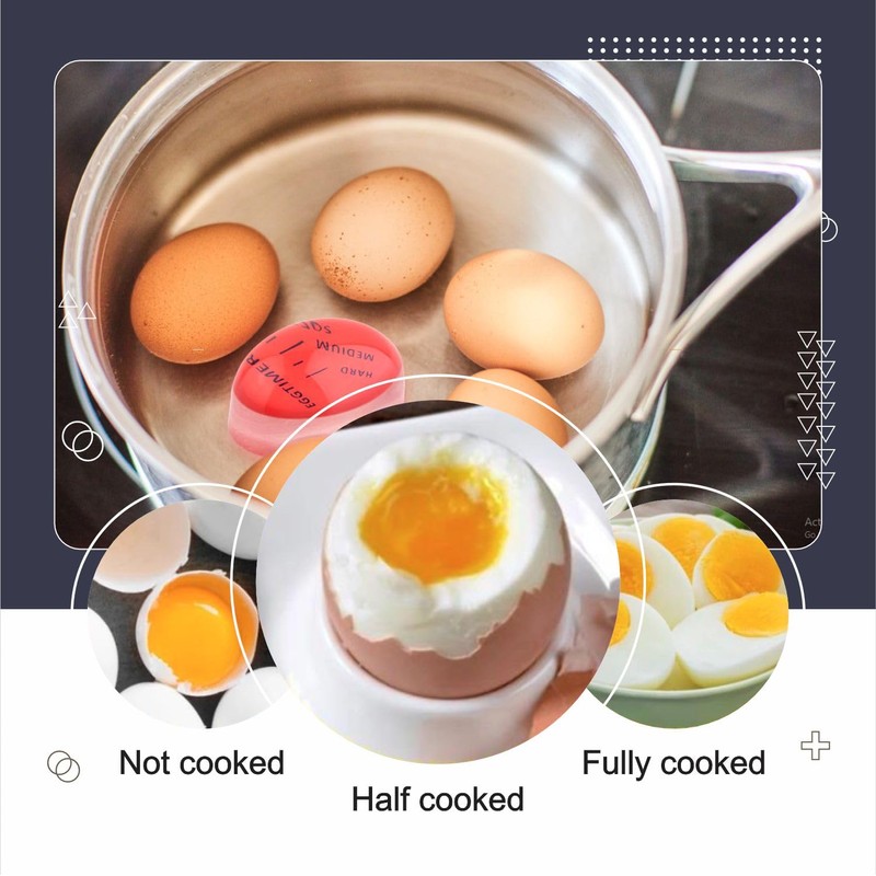 Egg Timer Color Changing Indicator Soft Medium & Hard Boiled