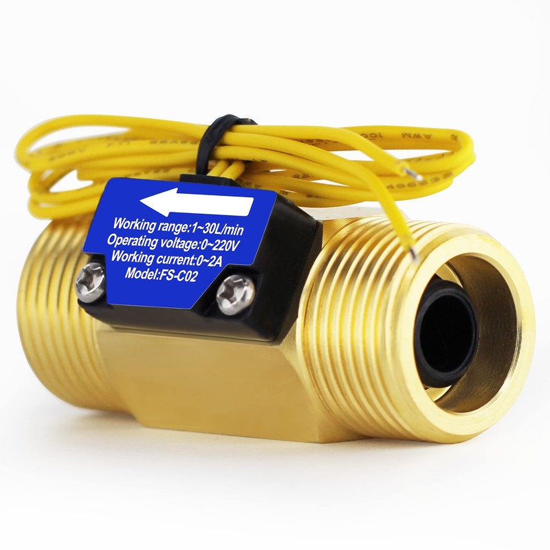 DIGITEN FS-C02 G3/4" BSP Male Thread Water Flow Switch 0-2A/