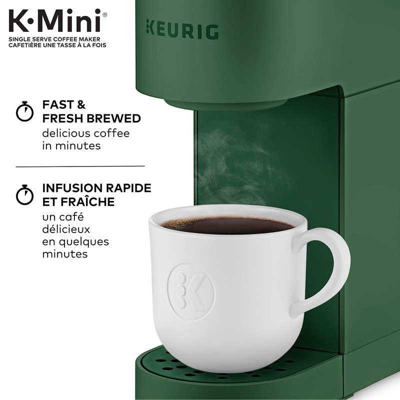 Keurig K-Mini Single Serve K-Cup Pod Coffee Maker, Featuring An