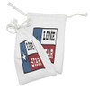 Ambesonne Texas Star Fabric Pouch Set of 2, Lone Star
