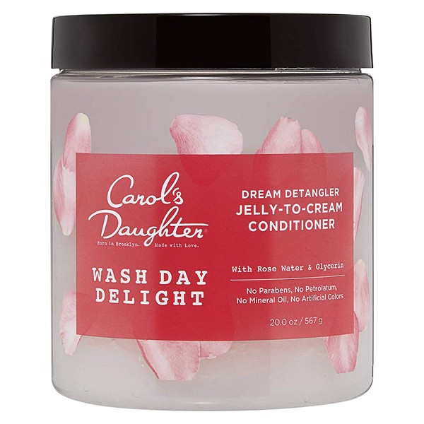 Carol's Daughter Detangling Jelly-to-Cream Conditioner With Glycerin and Rose Water, Paraben Free for Moisture, Hydration, and Shine, 20 Oz