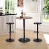 TUOMUR 24" Round Bar Table, Bistro Pub Table, Adjustable Height