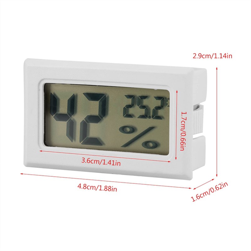 Mini Hygrometer Thermometer, LCD Digital Temperature and Humidity Display, Thermometer