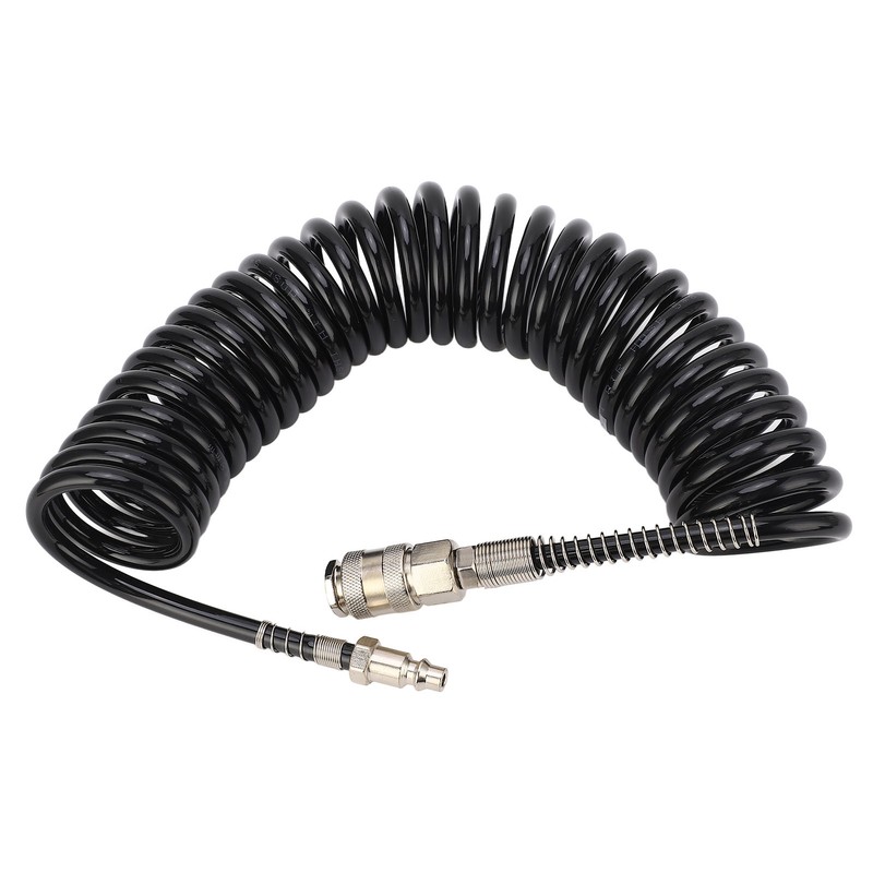Recoil Air Hose Pressure Resistant Durable Flexible Lightweight Coiled Air