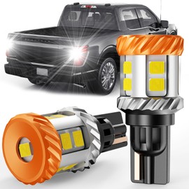 GloDrv [2025 Upgrade] 921 912 Led Bulb Reverse Light Fit for Ford F-150/F-250/F-350/Escape/Edge 6500k 360°Cool White Light T15 W16W Reverse Lights Replacement Plug and Play, Pack Of 2
