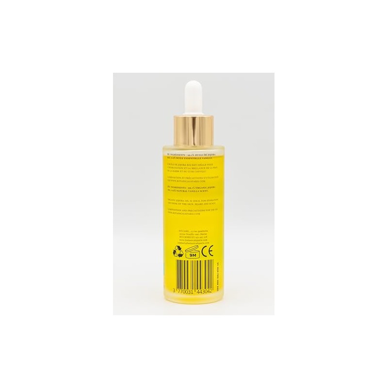Botanicals Organic Jojoba Oil 100ml Moisturises and Regulates for Balanced