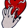 ZEGINs Touch Your Heart Patch Embroidered Applique Badge Iron On