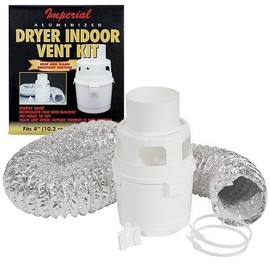 Woodeze 4" x 5' Aluminized Indoor Dryer Vent Kit