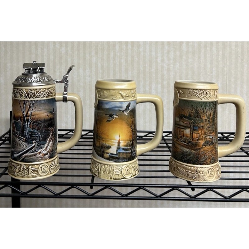 Miller 1995 1996 1997 Terry Redlin Series Miller Beer Steins