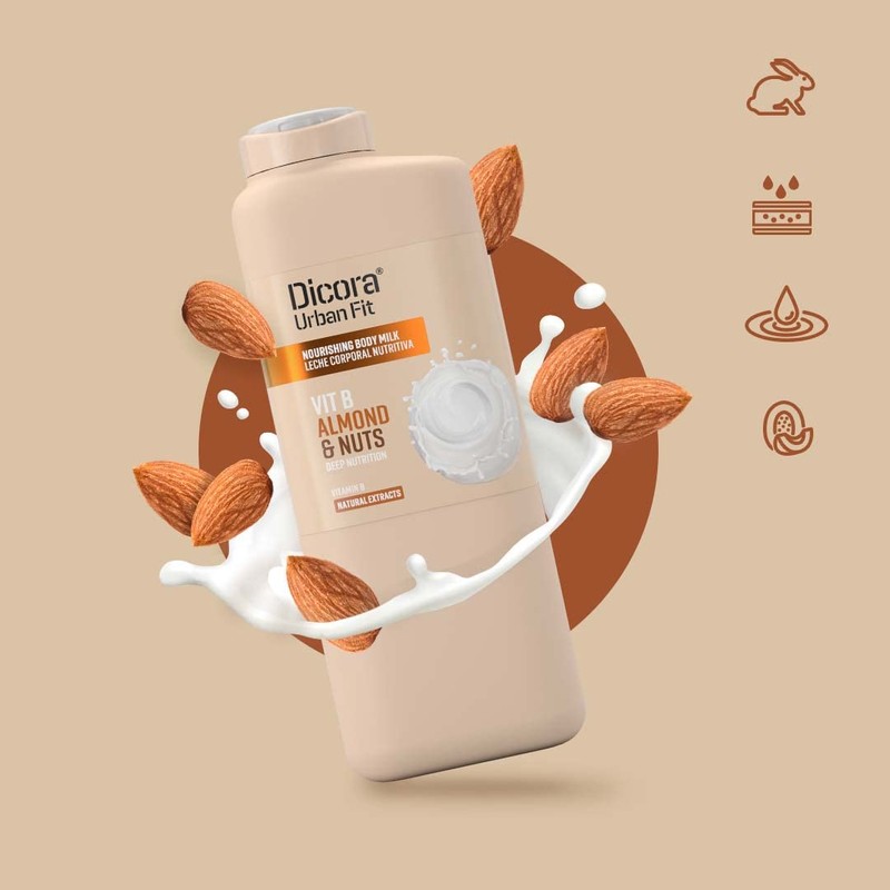 Dicora Uf Body Milk Vitamin B Almonds & Nuts 400