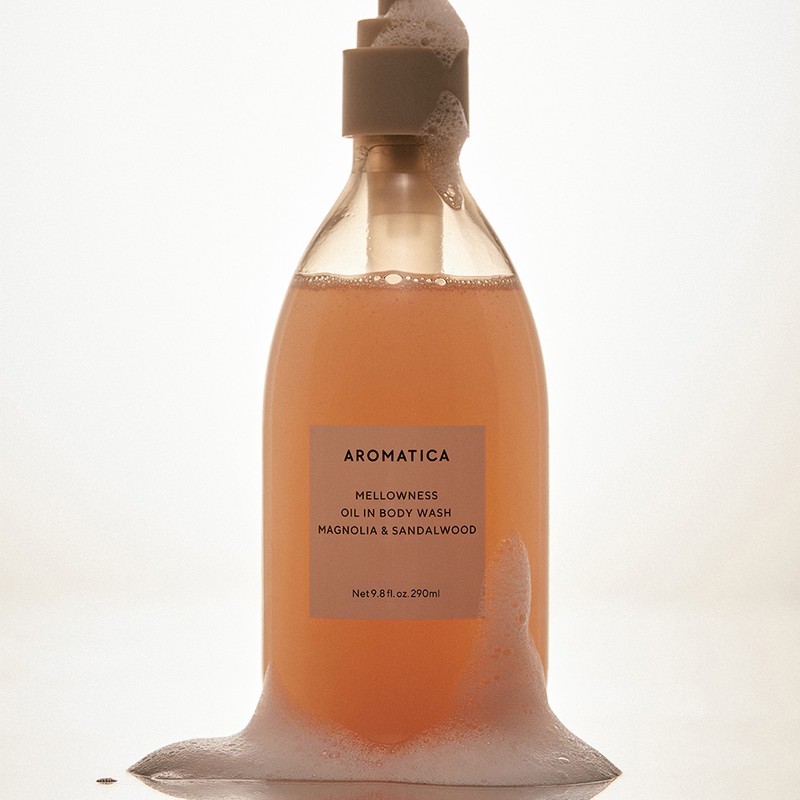 Aromatica Oil Wash · Triple Hydration · Skin Radiance ·