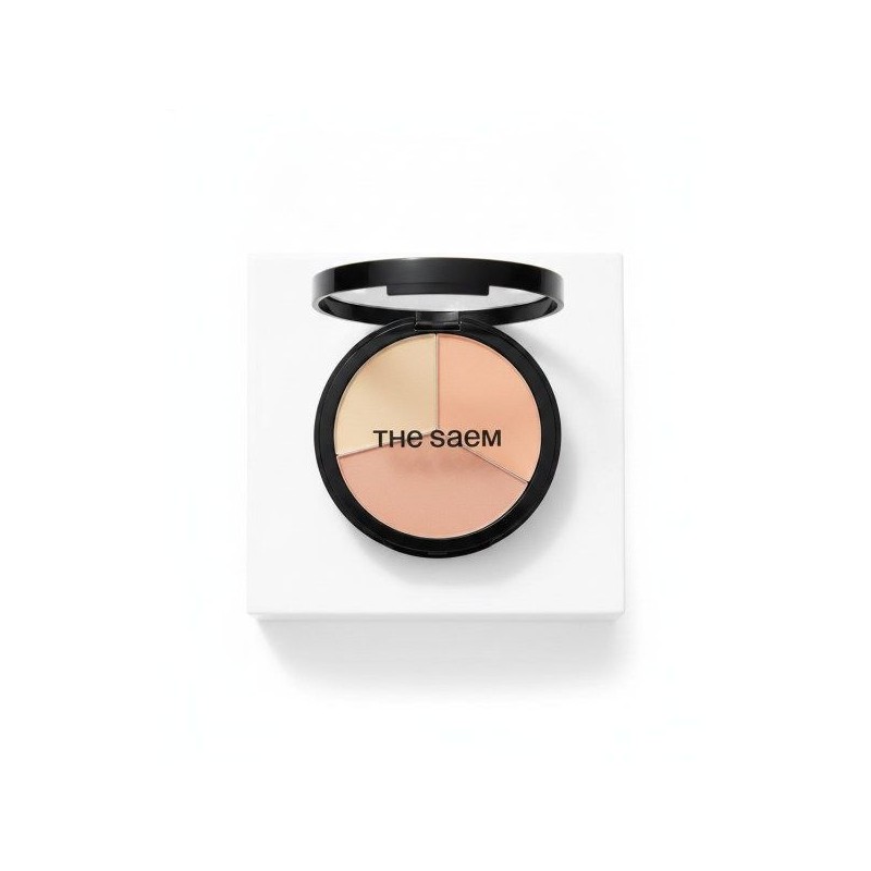 THESAEM Cover Perfection Triple Pot Concealer 7colors 1408076 Tone-up Beige