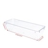 Zuihug 4 PCS Clear Plastic Drawer Organizer, Desk Drawer Divider