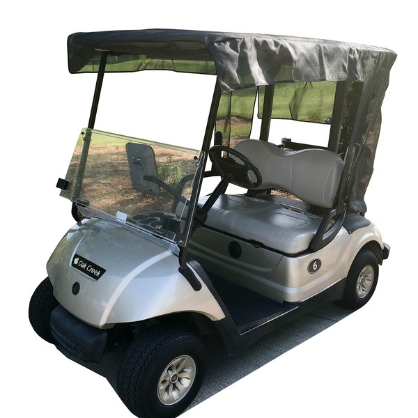 Formosa Covers Golf cart Sun Shade Cover Design Exclusively for 2 Seater Yamaha Drive 70" roof Black