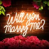 Will You Marry Me Neon Sign for Wedding Party Backdrop
