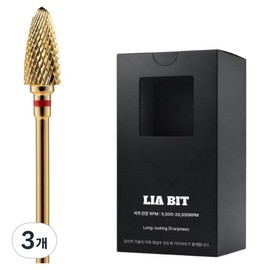 BESSIE Leahbit Gold Magnum Nail Bit M, 3 pieces, gold / BESSIE 리아비트 골드매그넘 네일비트 M, 3개, 골드