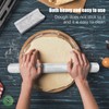 HESHIBI Marble Rolling Pin with Stand, 15.7" White Stone French