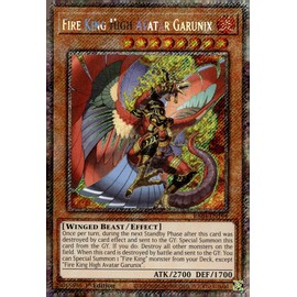 Fire King High Avatar Garunix (Platinum Secret Rare) - RA04-EN194 - Platinum Secret Rare - 1st Edition