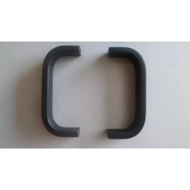 AMATOM (Lot 2pcs) Black Aluminum Handels 5/8" x 1/4" x 3" 6-32 Internal Thread MTG Hole